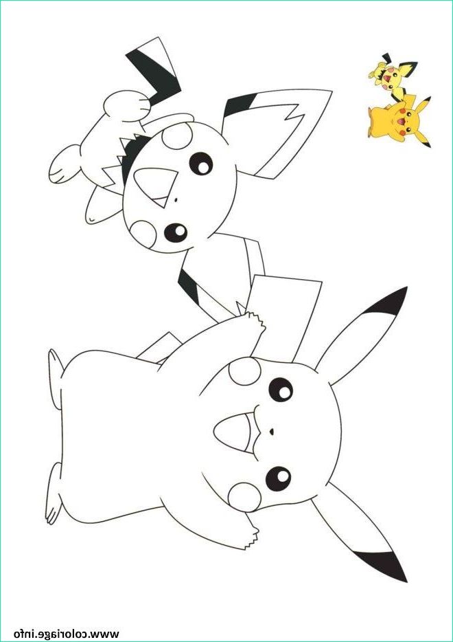 coloriage pokemon pikachu evolution