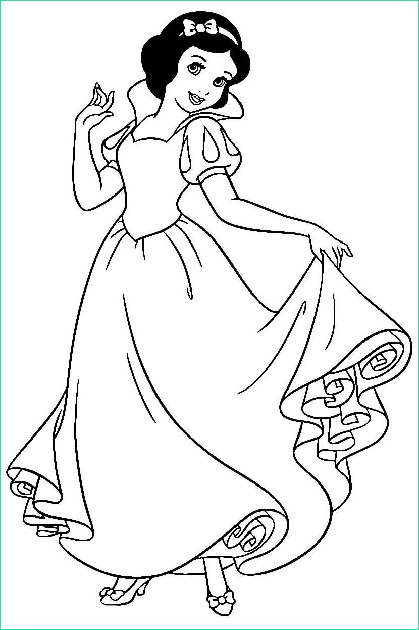coloriages blanche neige