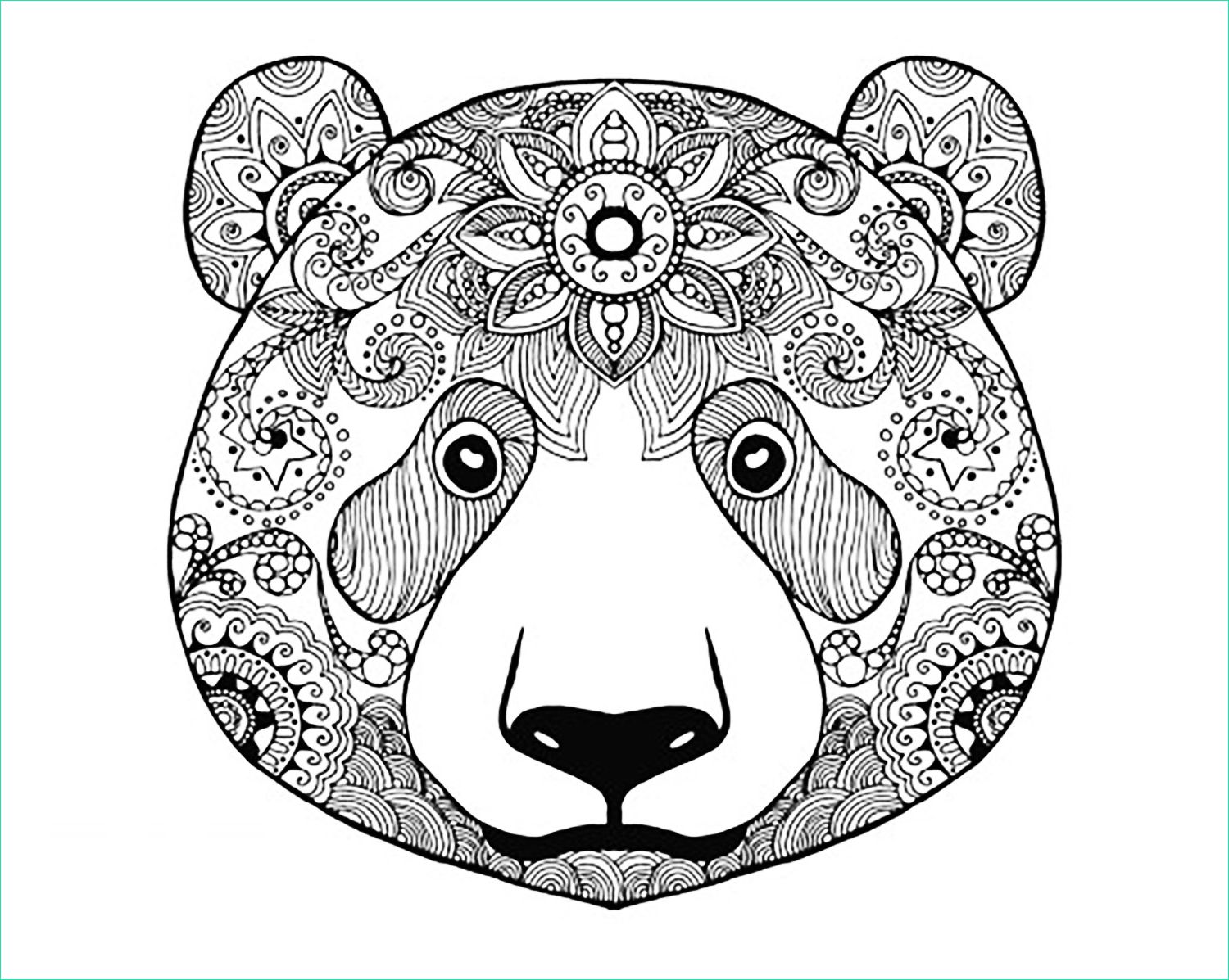 10 coloriage de mandala animaux imprimer