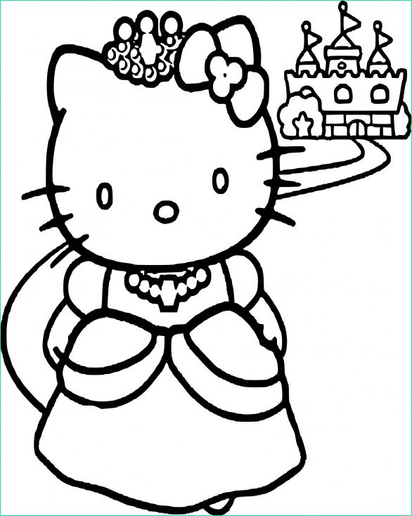 hello kitty a colorier inspirant collection coloriage hello kitty princesse dessin a imprimer sur