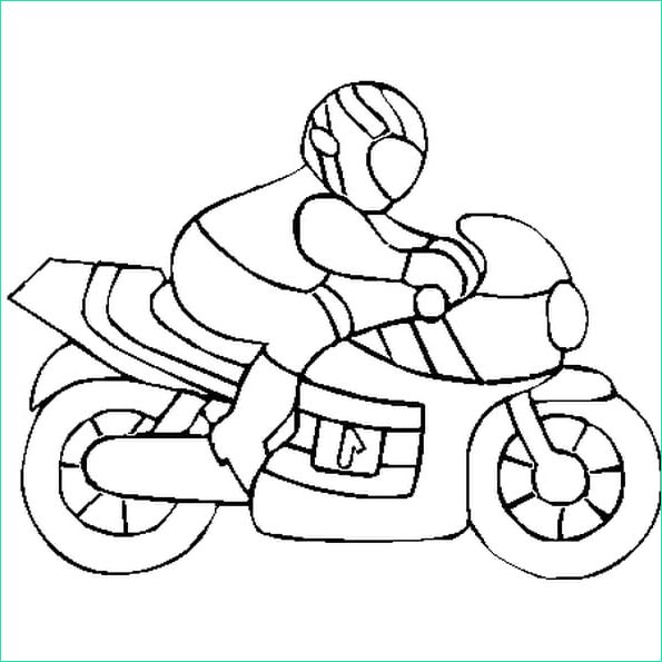 dessin a colorier moto