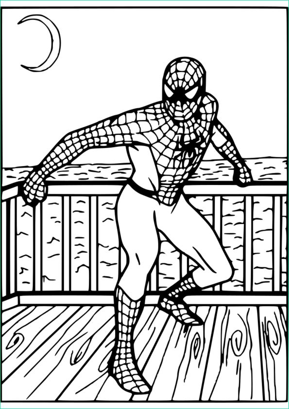 coloriage spiderman maternelle