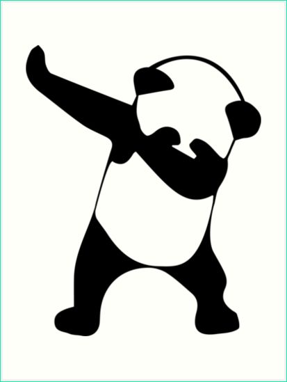 panda dab p=art print