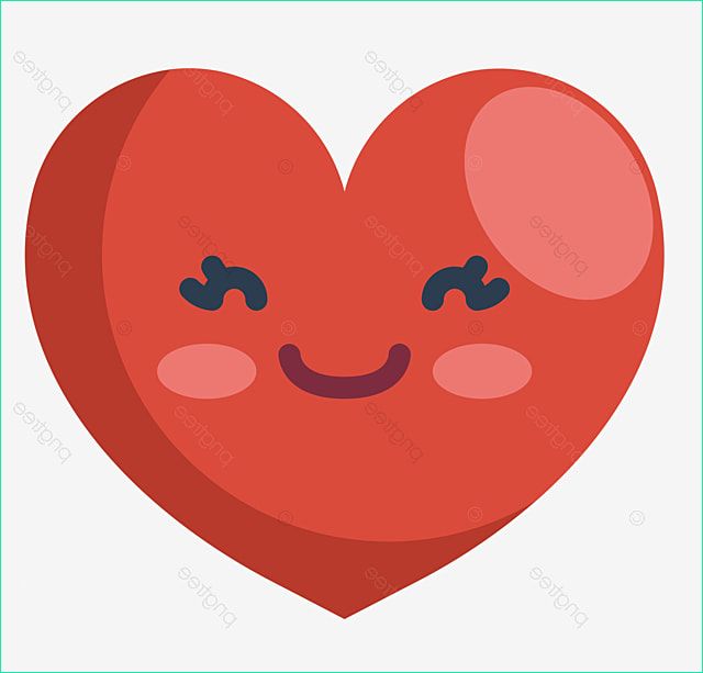 smiling red heart smiley illustration