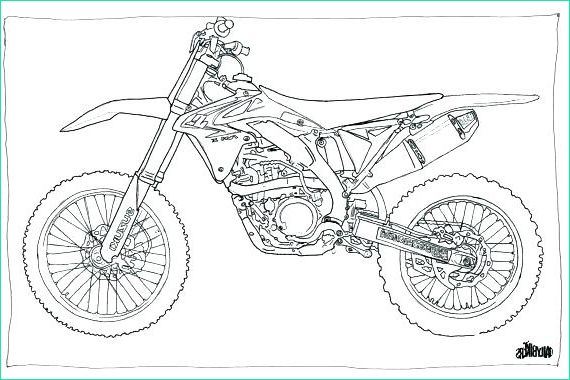dessin moto cross à imprimer