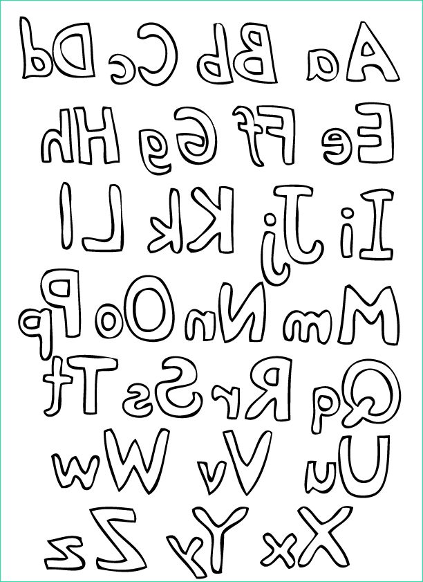 coloriage de l alphabet