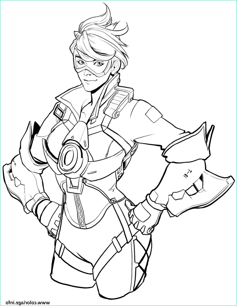 overwatch tracer blinkthrough space coloriage dessin