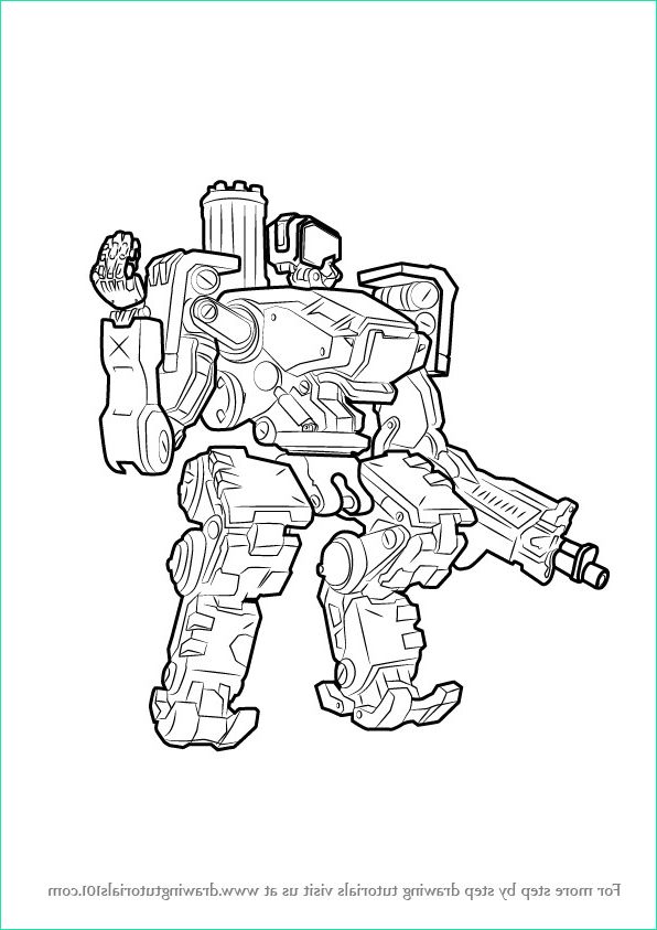 coloriage overwatch bastion