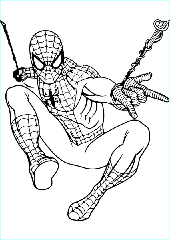 coloriage virtuel spiderman