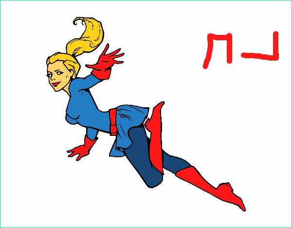 supergirl colorie par