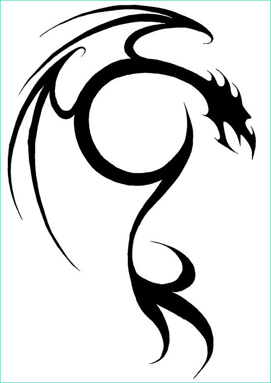 tattoo dessin dragon facile