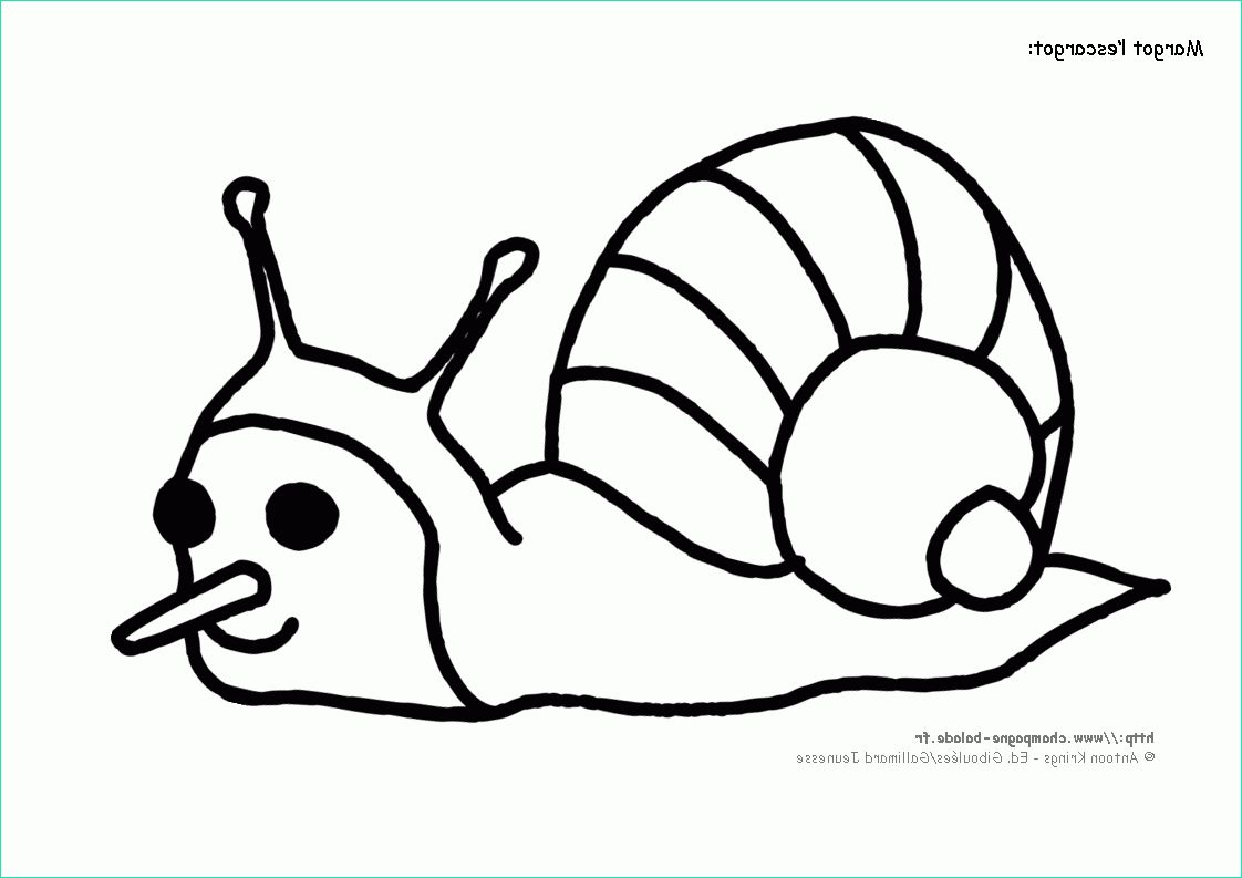 escargot dessin a colorier tout coloriage maternelle ps
