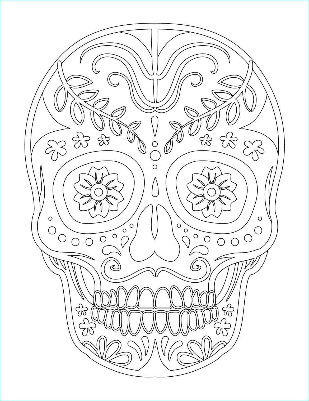 halloween skull candy coloriage facile a imprimer