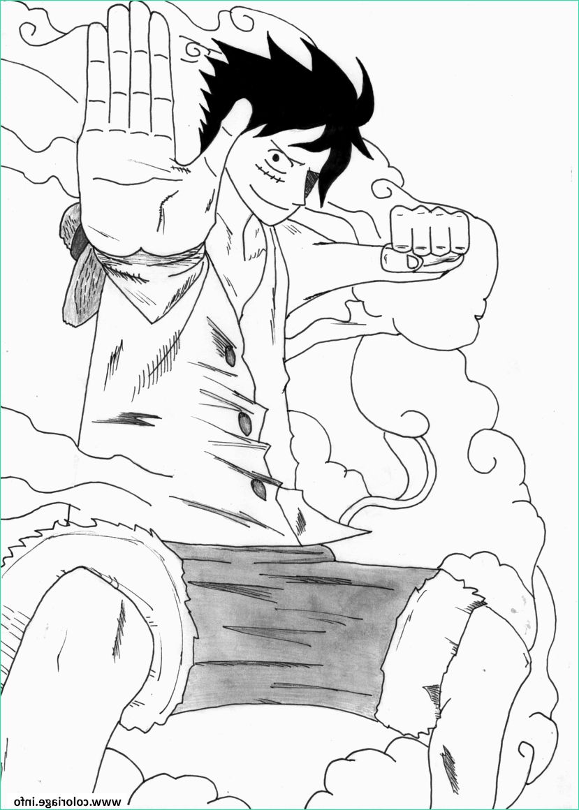 luffy gear 2 onepiece coloriage