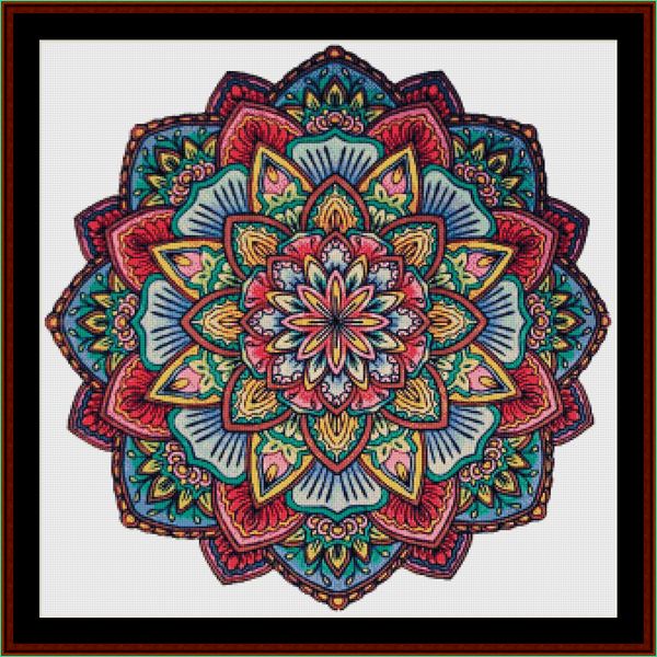 Mandala 16 cross stitch pattern