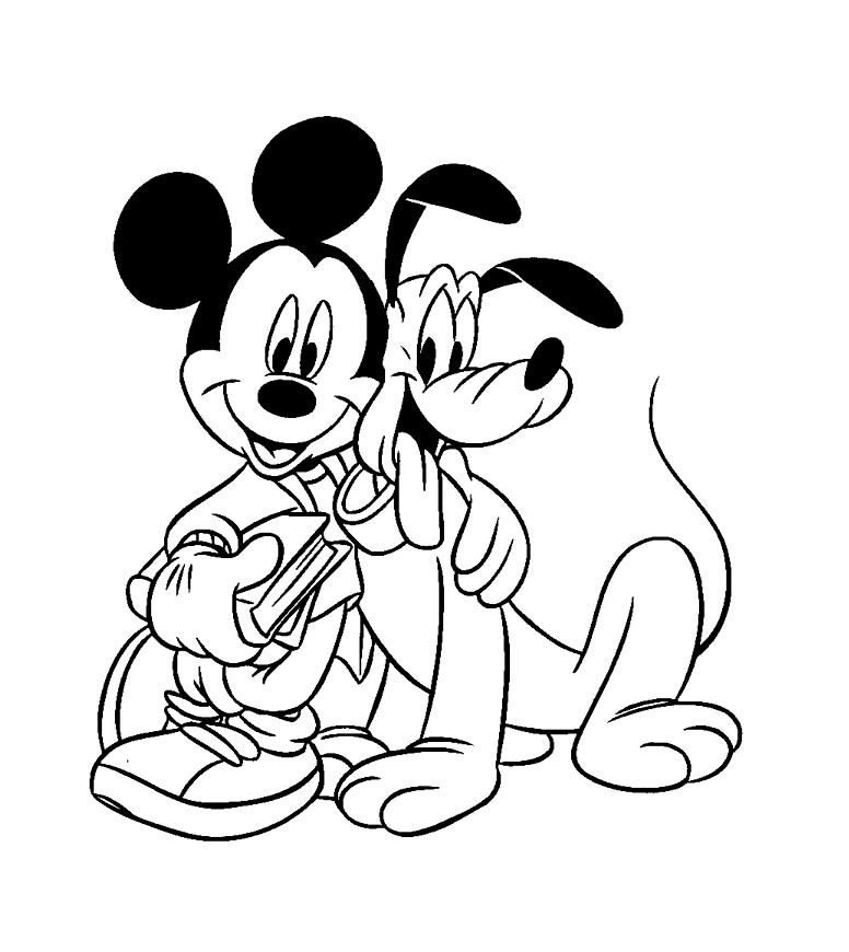 image=mickey and his friends Coloring for kids mickey and his friends 1