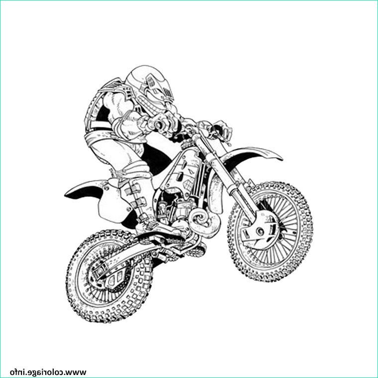 moto de course 4 coloriage dessin
