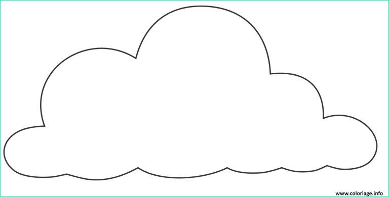coloriage nuage beau image dessin de nuage colorier les enfants marnfozine