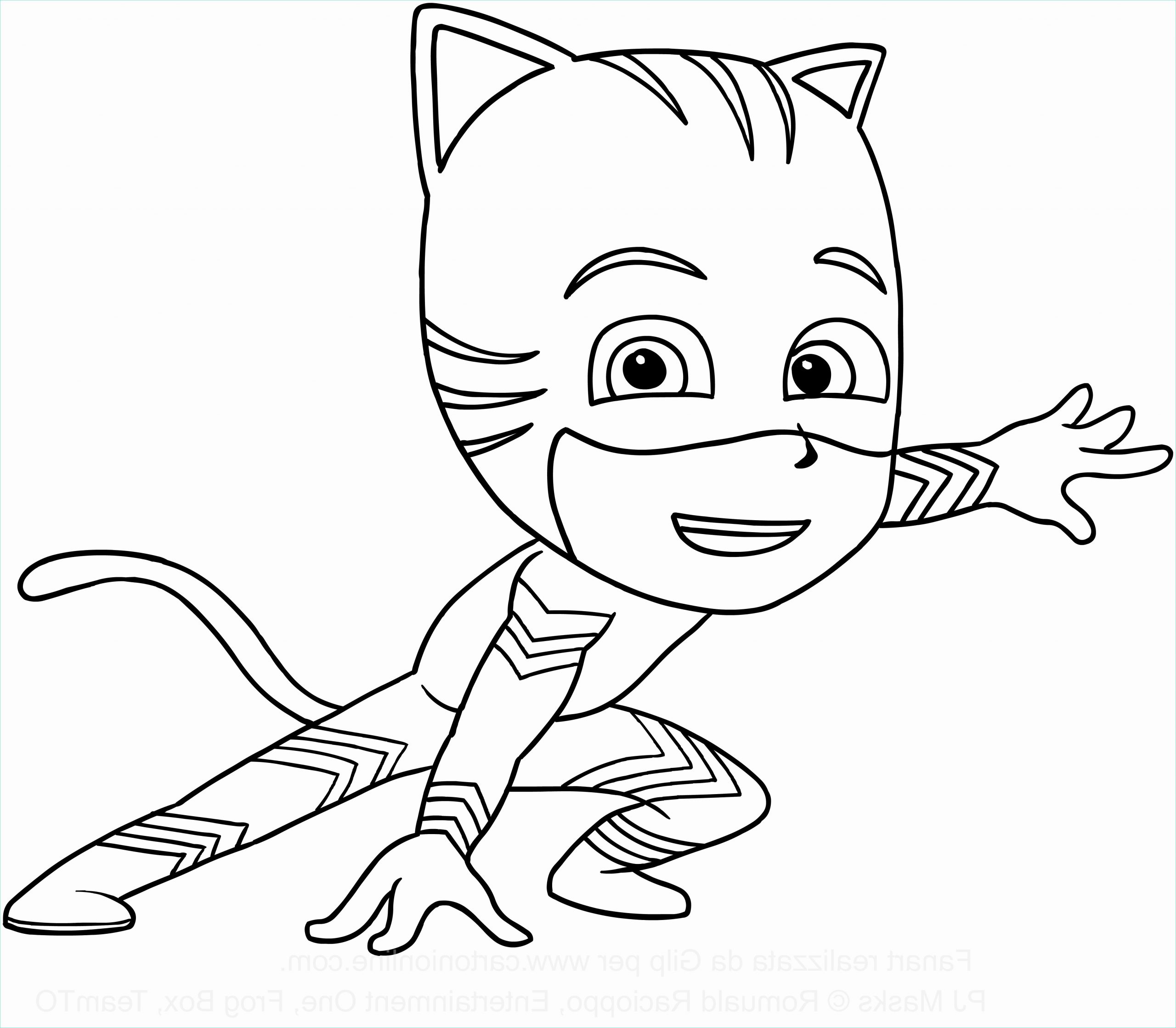 coloring pages of pj masks