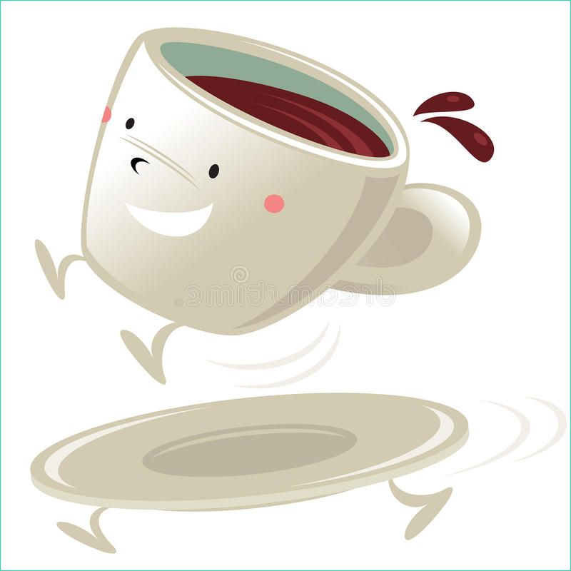 image stock tasse de personnage de dessin animé de café image