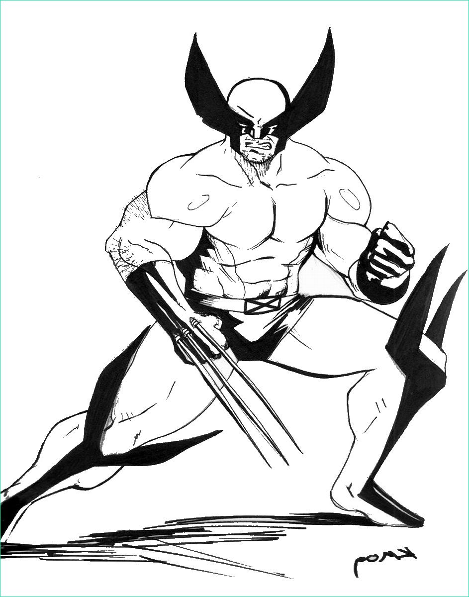 wolverine and the x men coloring pages