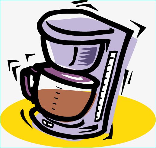 vector cartoon purple coffee pot