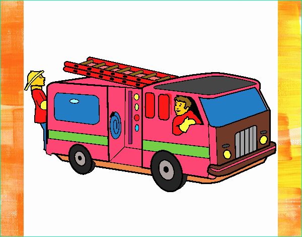 pompiers dans le camion