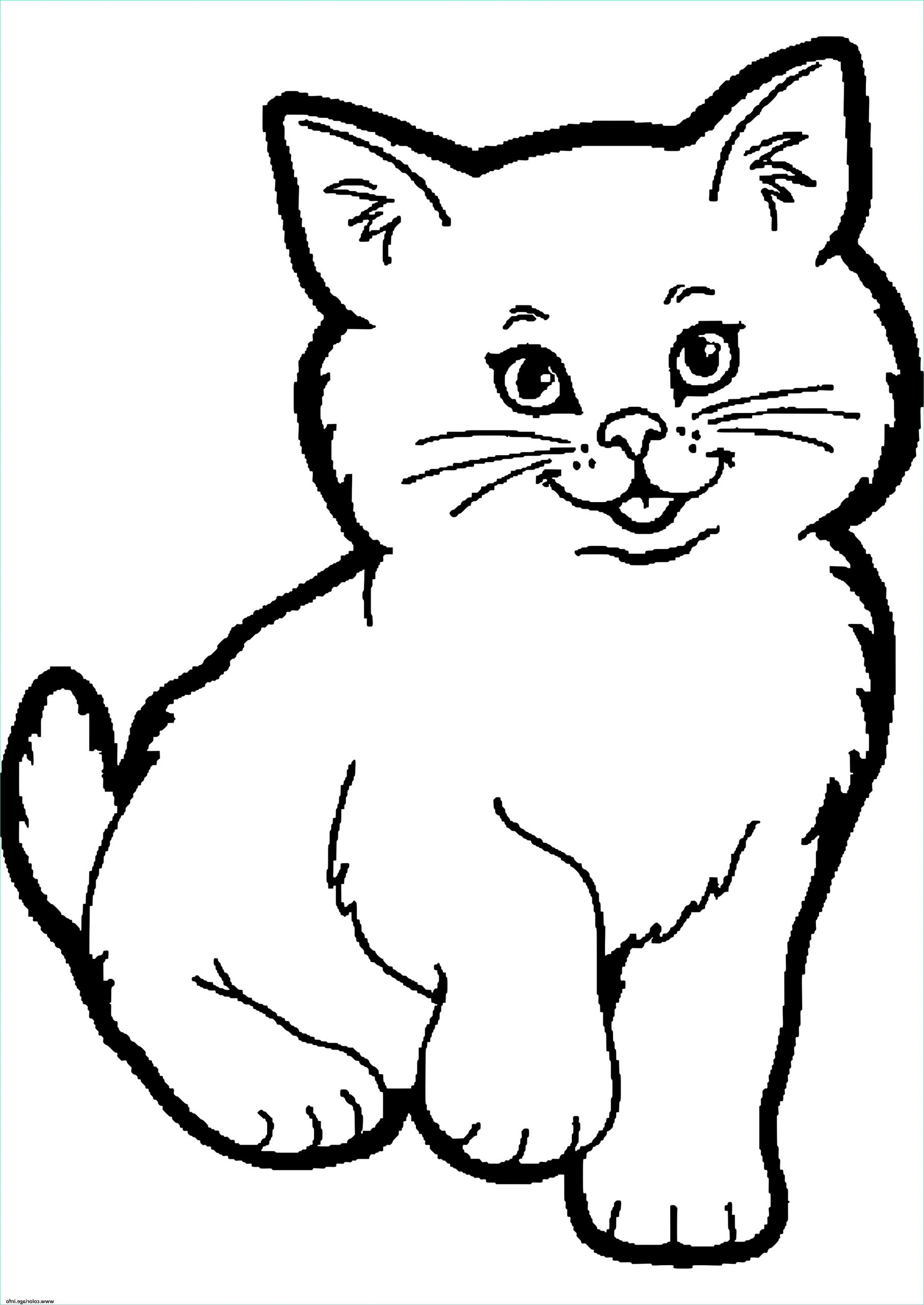dessin animaux chat coloriage dessin