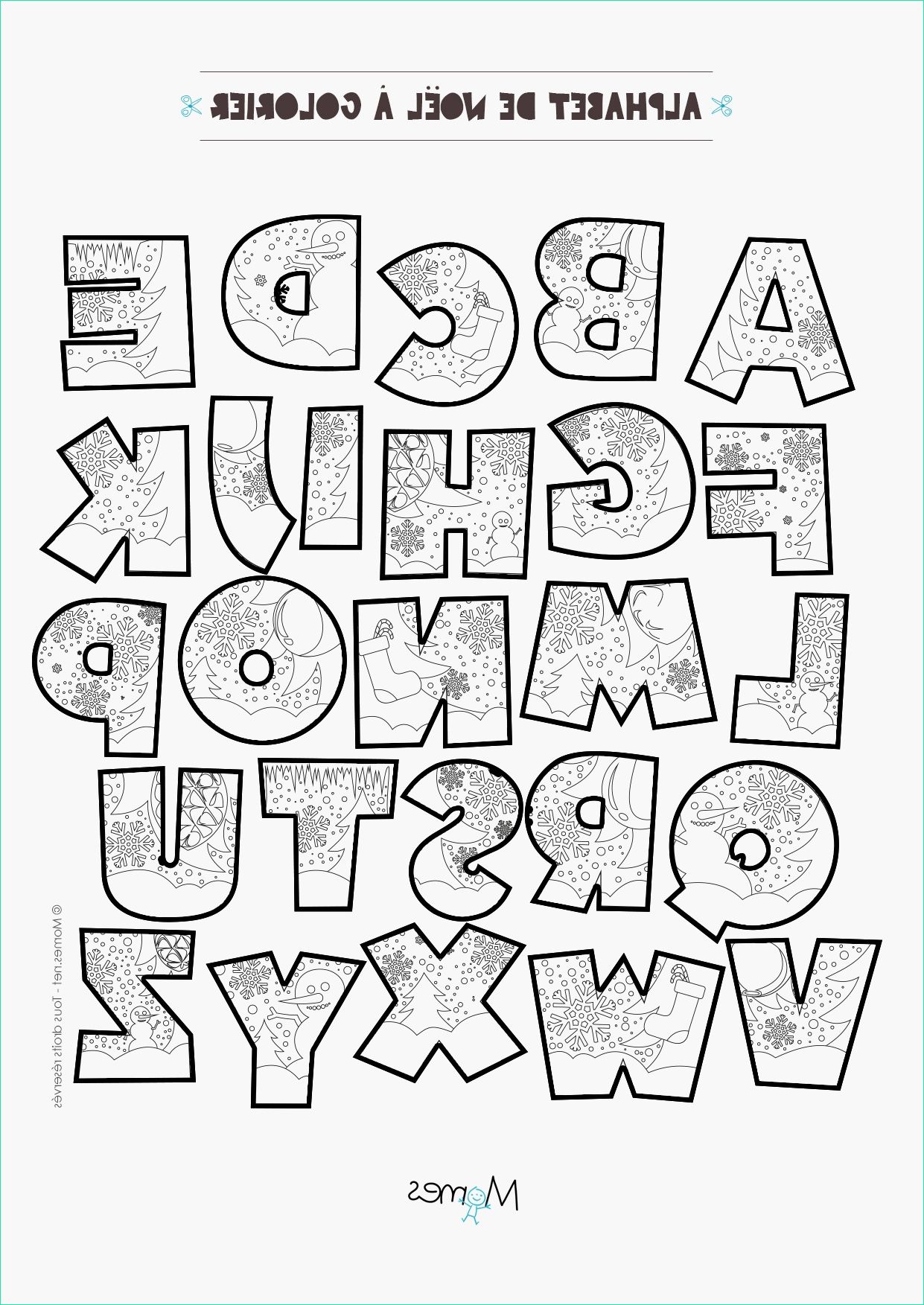 coloriage noel maternelle joli coloriage alphabet de no l imprimer a alphabet a colorier maternelle