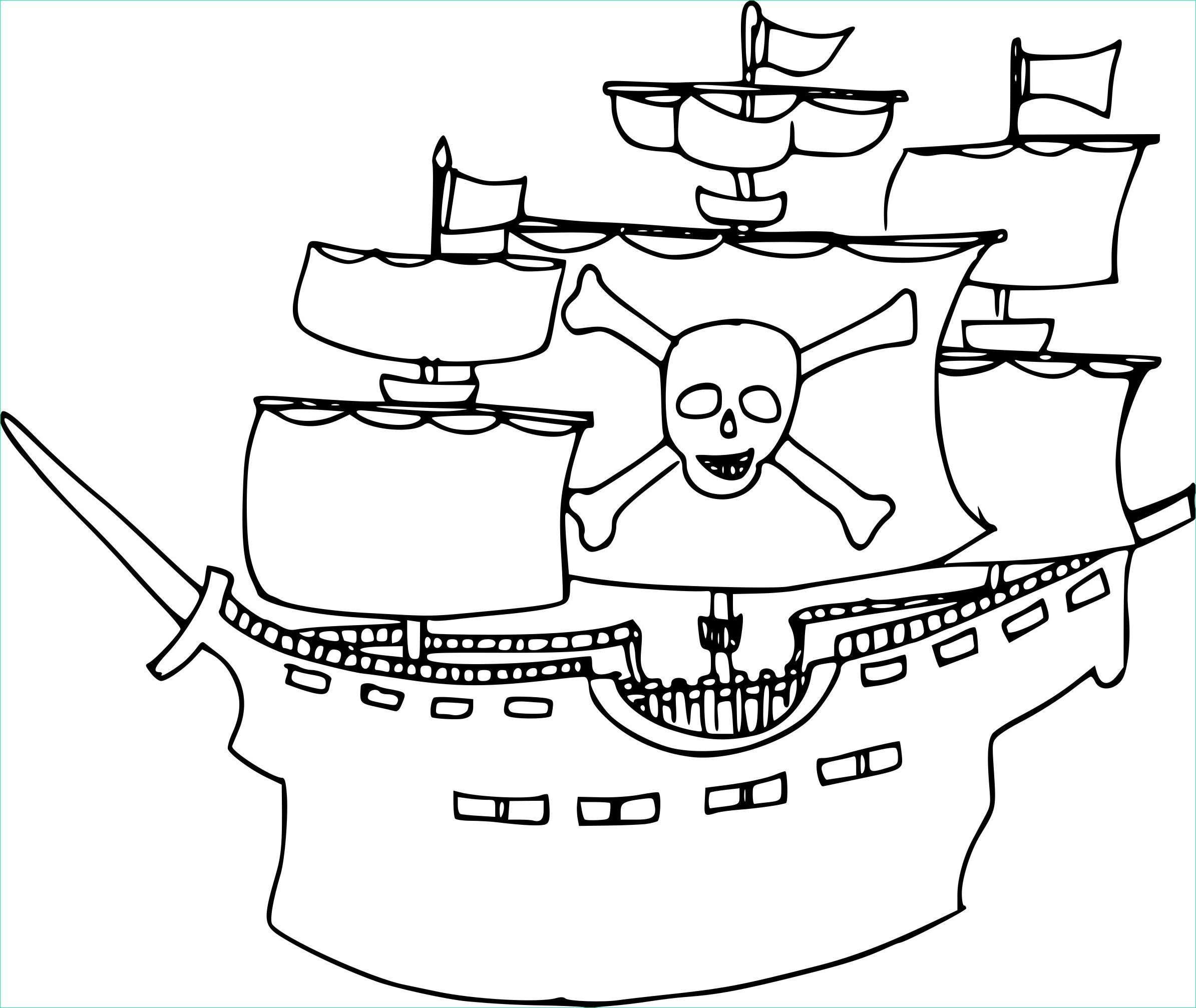 bateau de pirate dessin