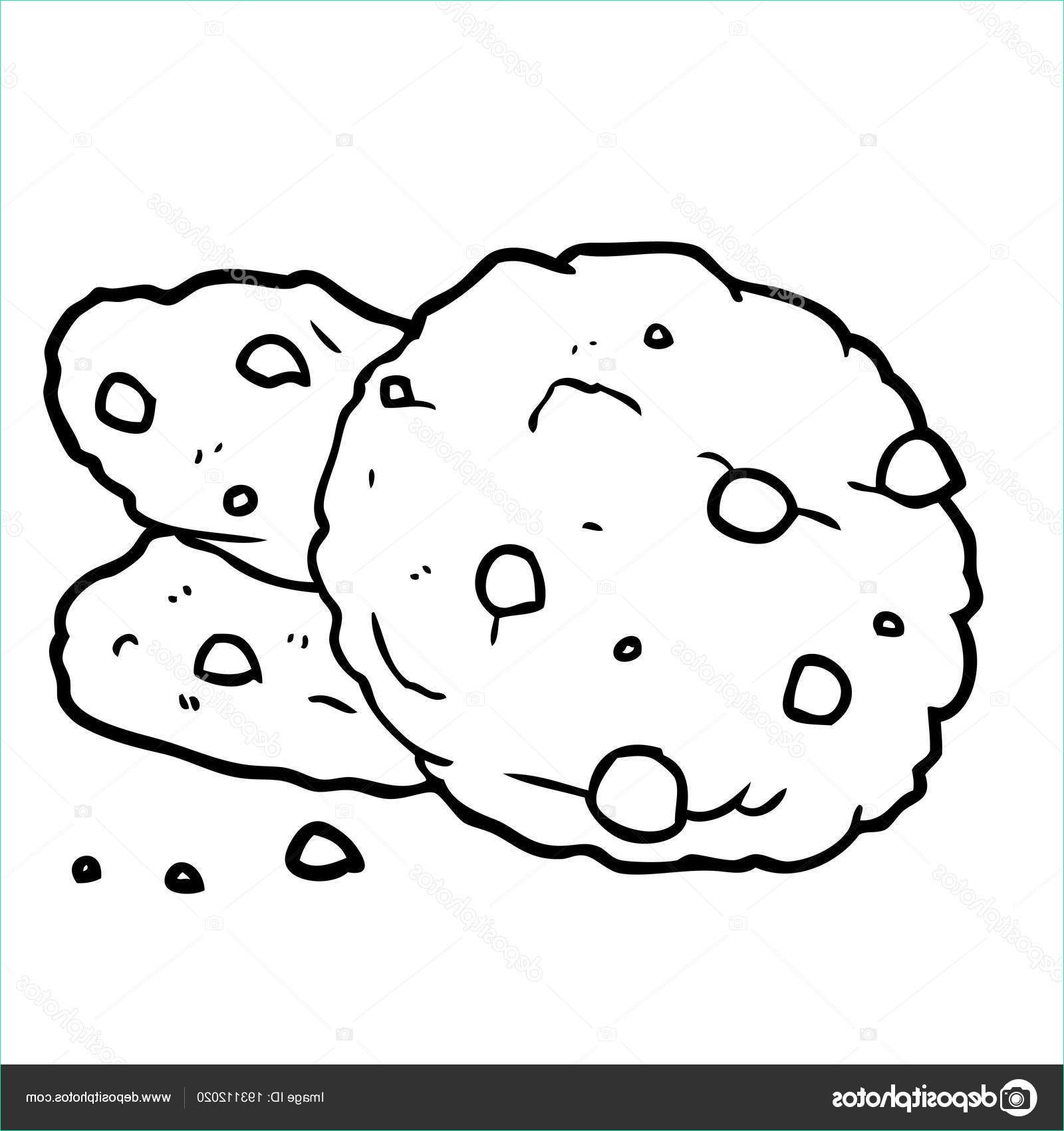 stock illustration line drawing cookies