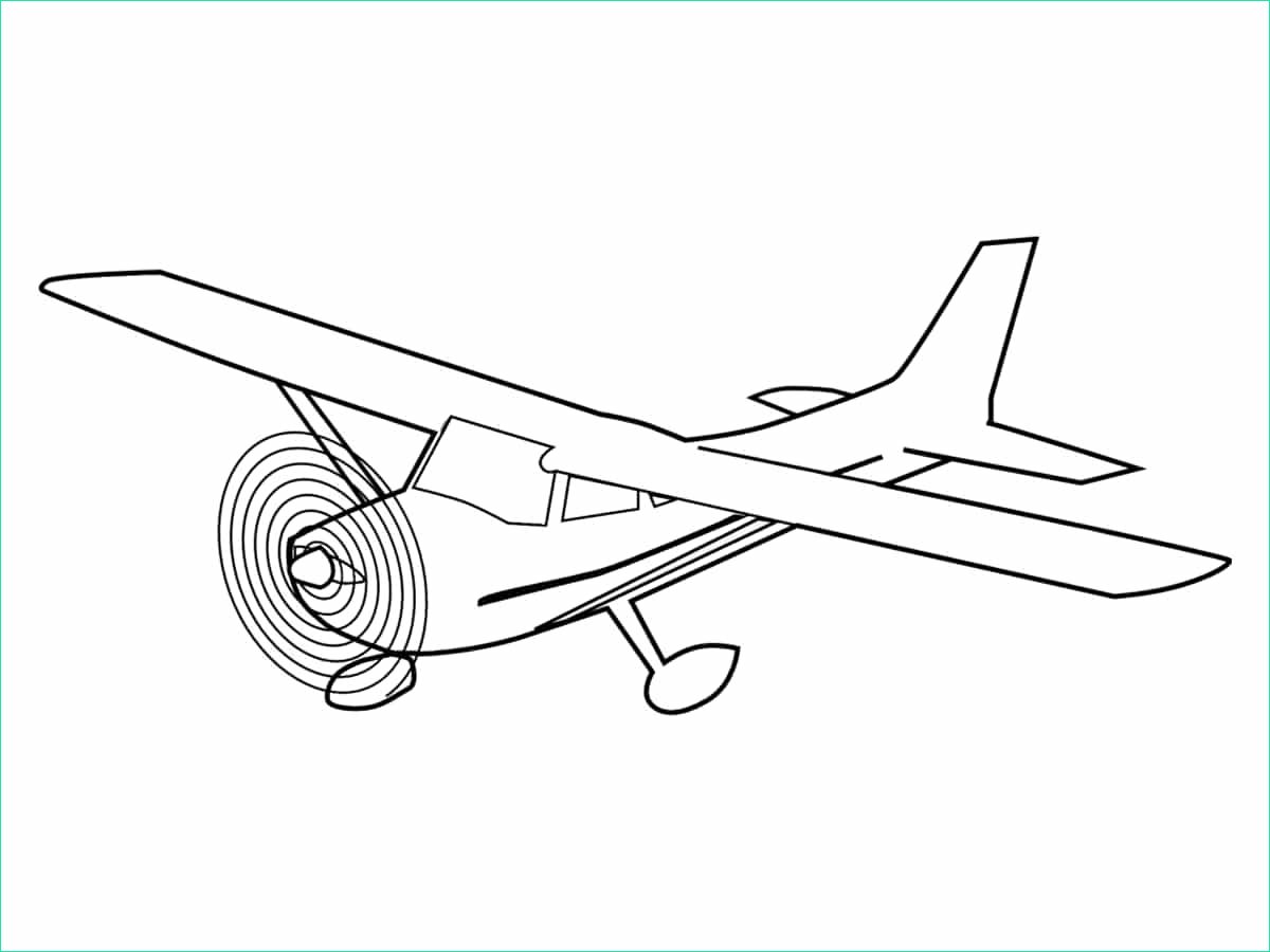 coloriage avion dessins