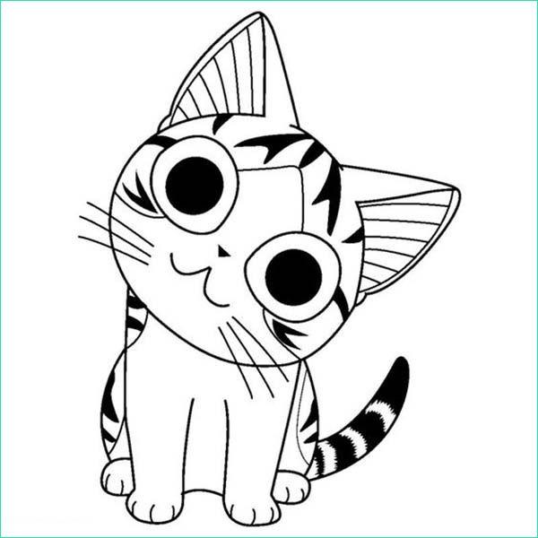 dessin kawaii chat unique images coloriage chi une vie de chat