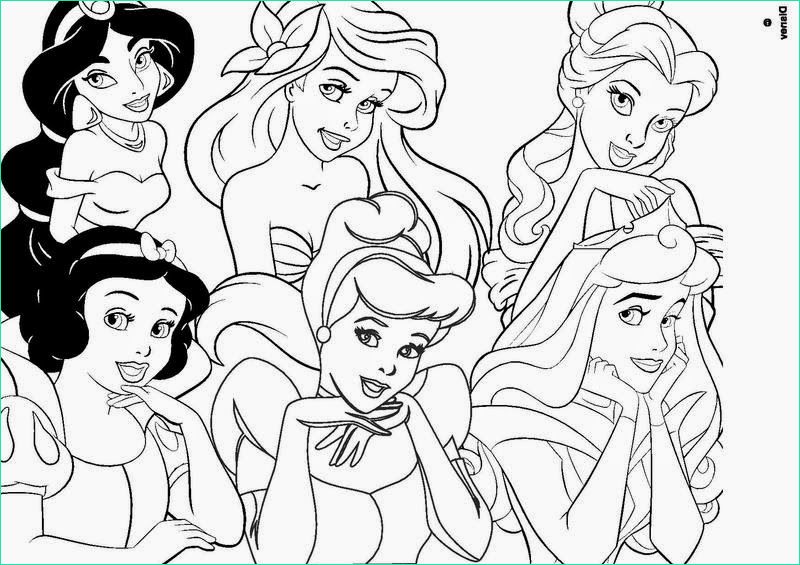 dessin princesse colorier gratuit