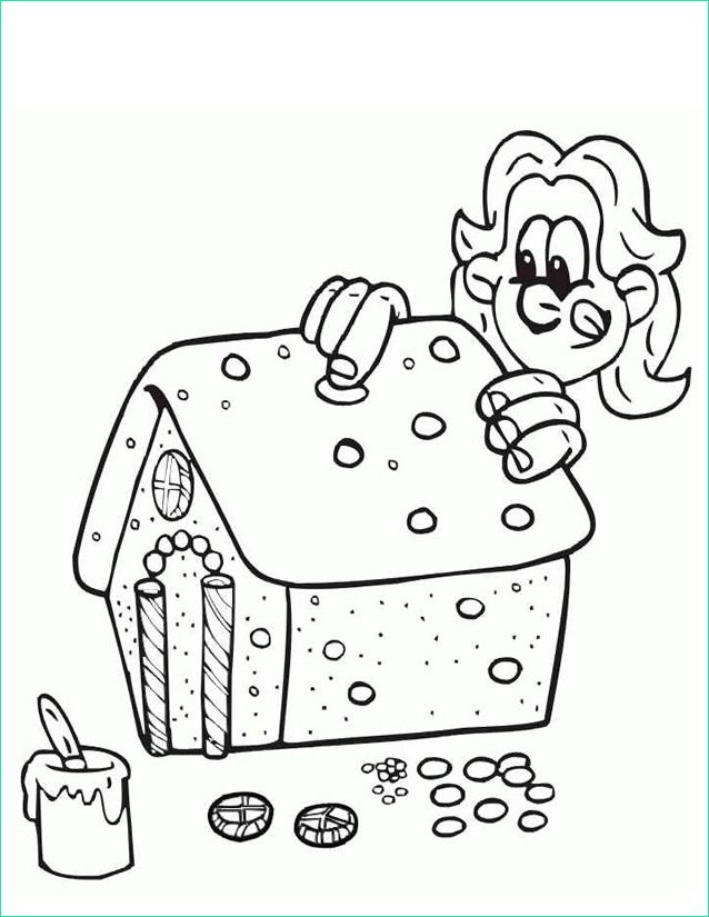Coloriage Maison Pain D'épice Beau Images Coloriage Maison En Pain D épice à Imprimer Gratuitement