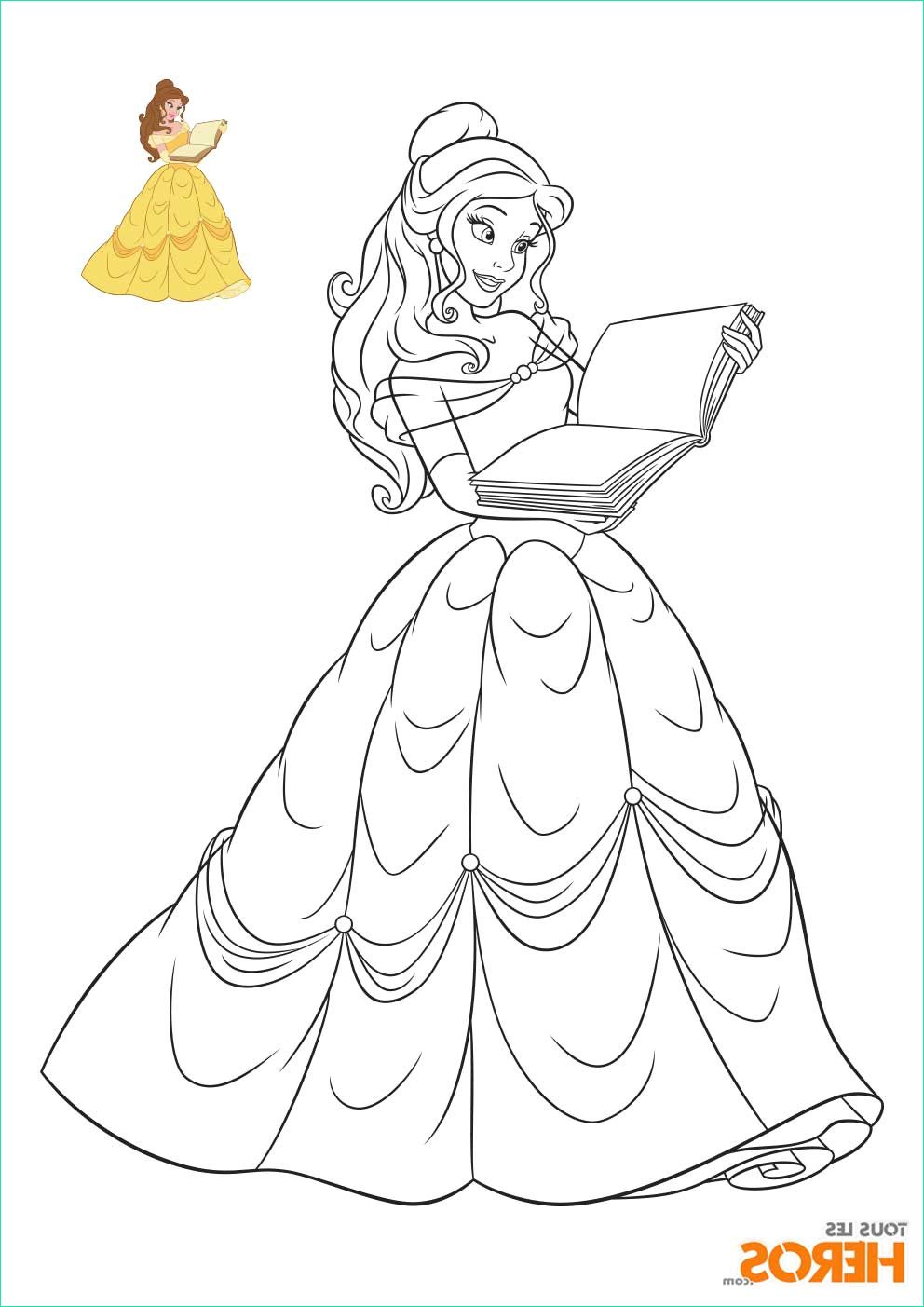 coloriage princesses disney a imprimer gratuit belle dessin kawaii princesse disney facile