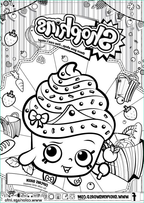 shopkins cupcake queen coloriage dessin
