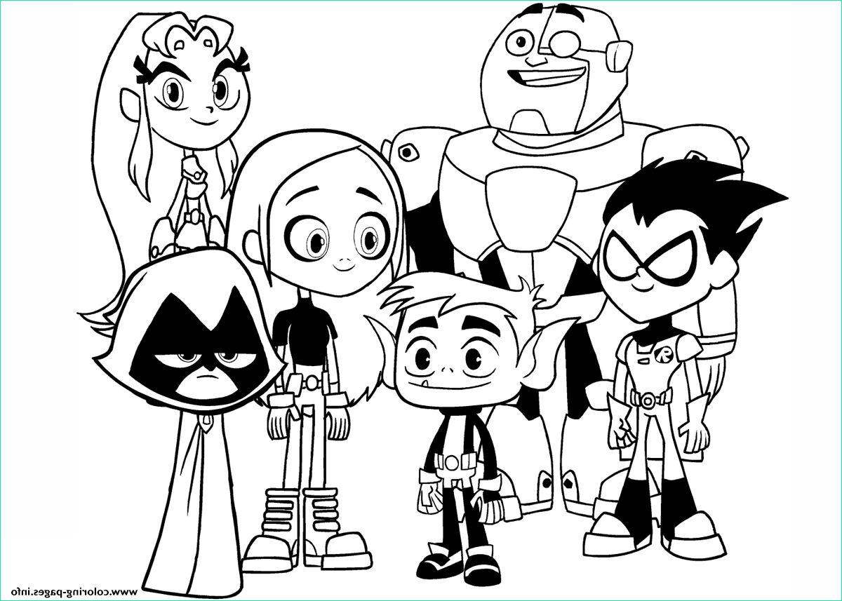 teen titans go characters movie 2018 printable coloring pages book