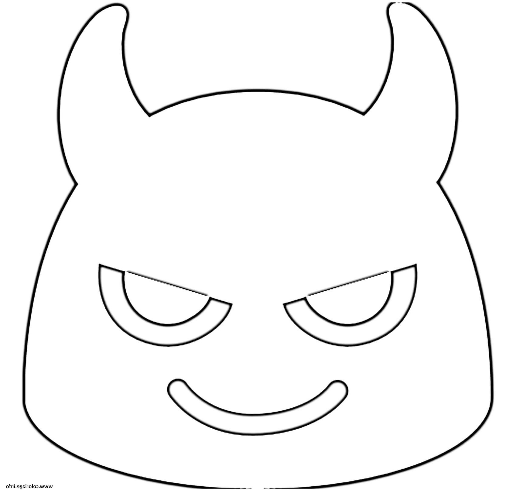 google emoji devil coloriage
