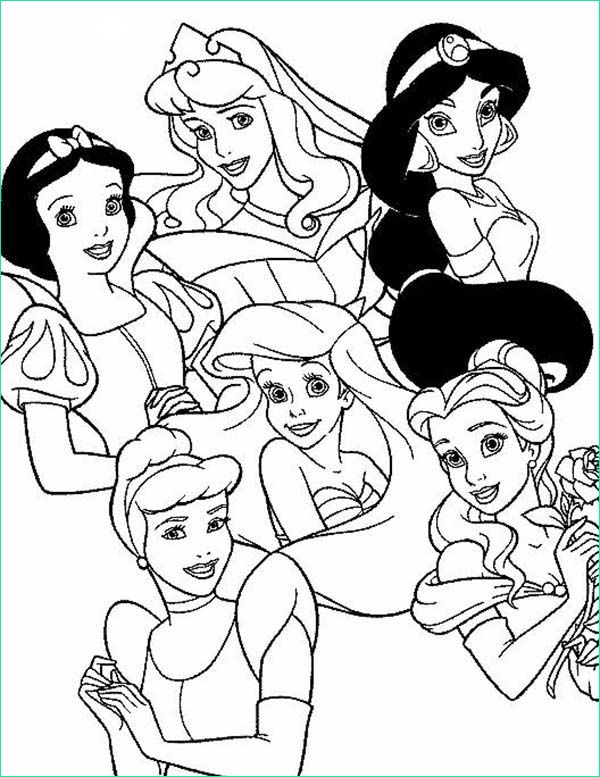 coloriage princesses disney gratuit