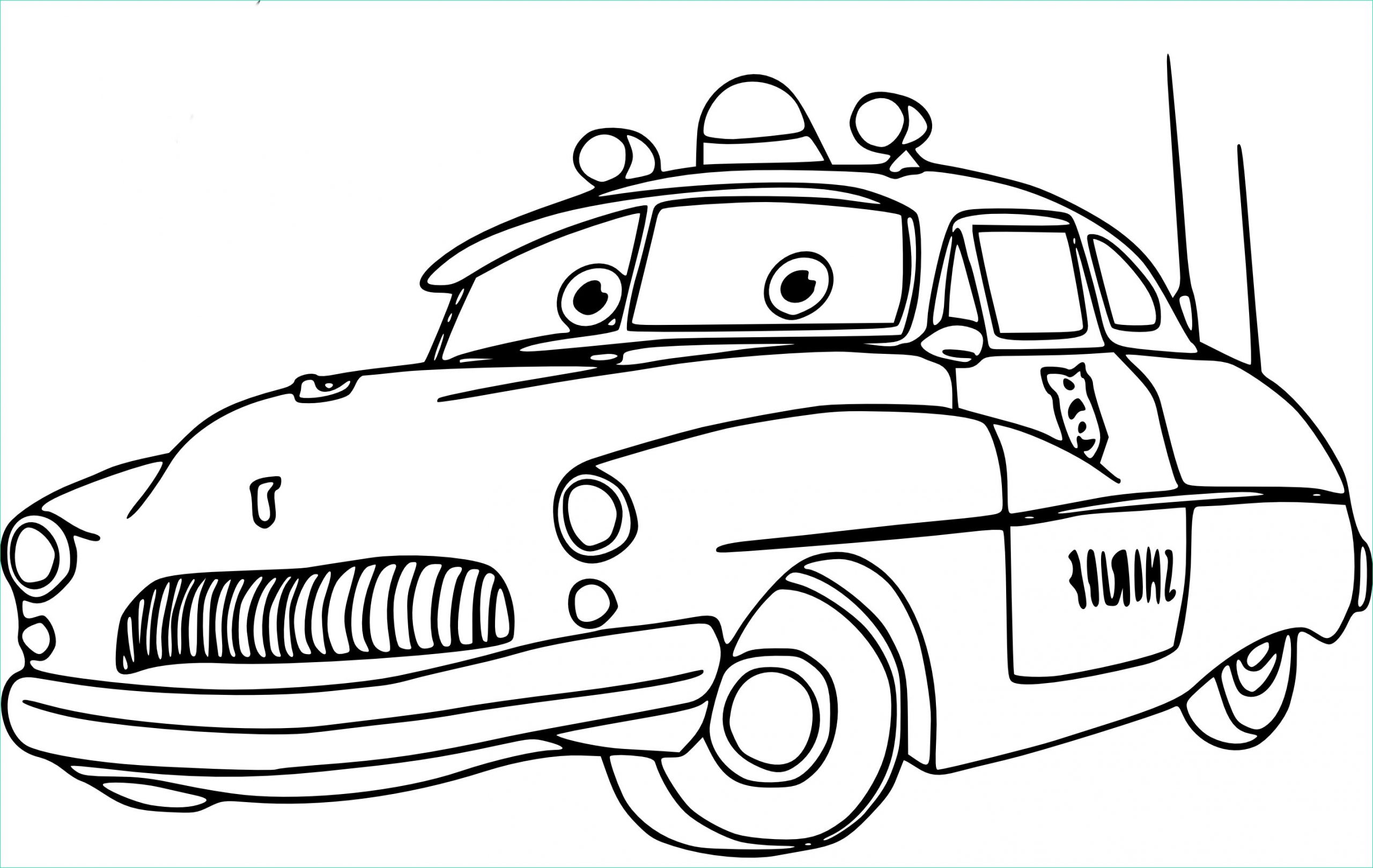 coloriage sheriff cars