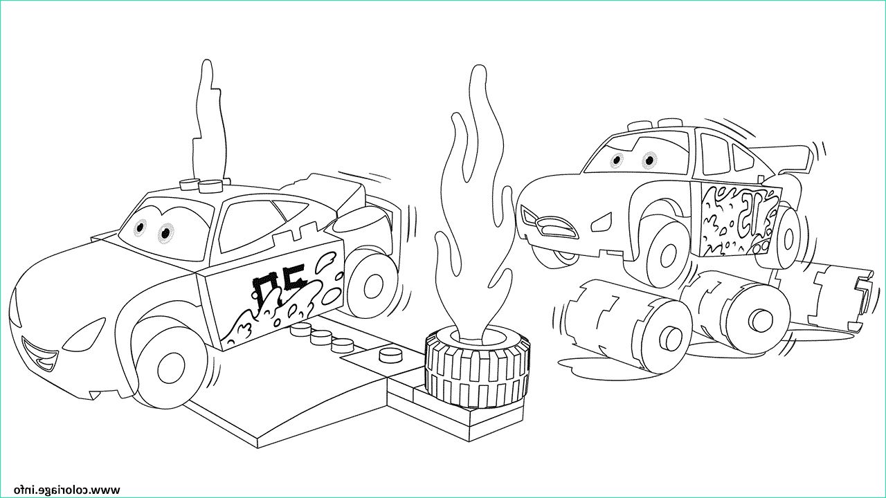 lego cars 3 jackson storm racing coloriage dessin