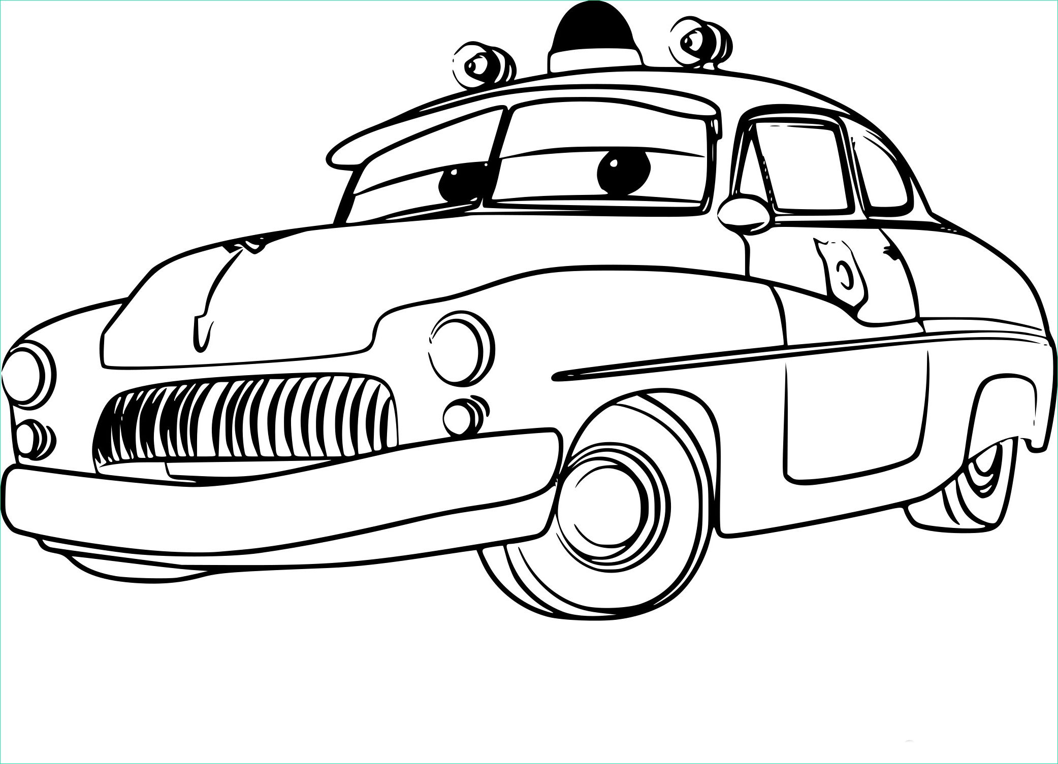 coloriage sheriff cars 3