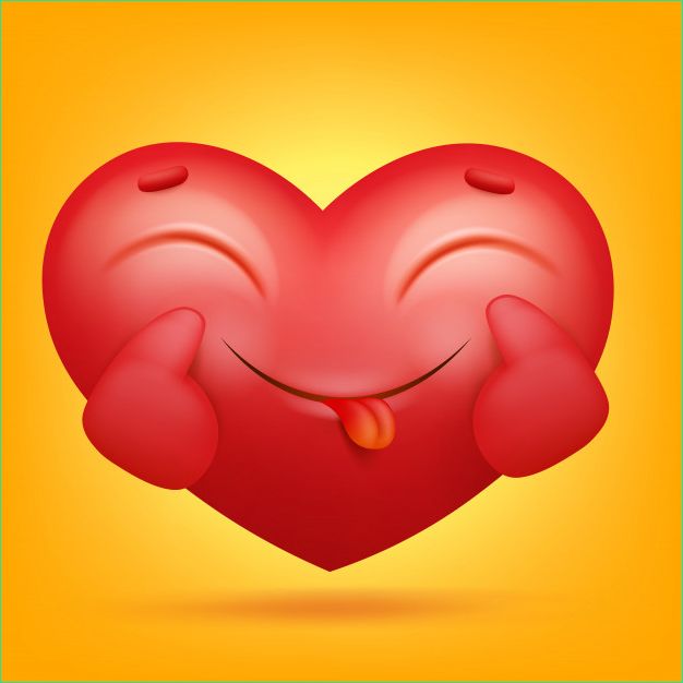 icone personnage smiley emoji coeur dessin anime
