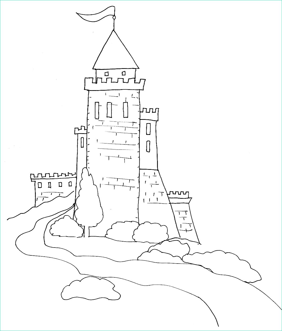 dessin de chateau 8