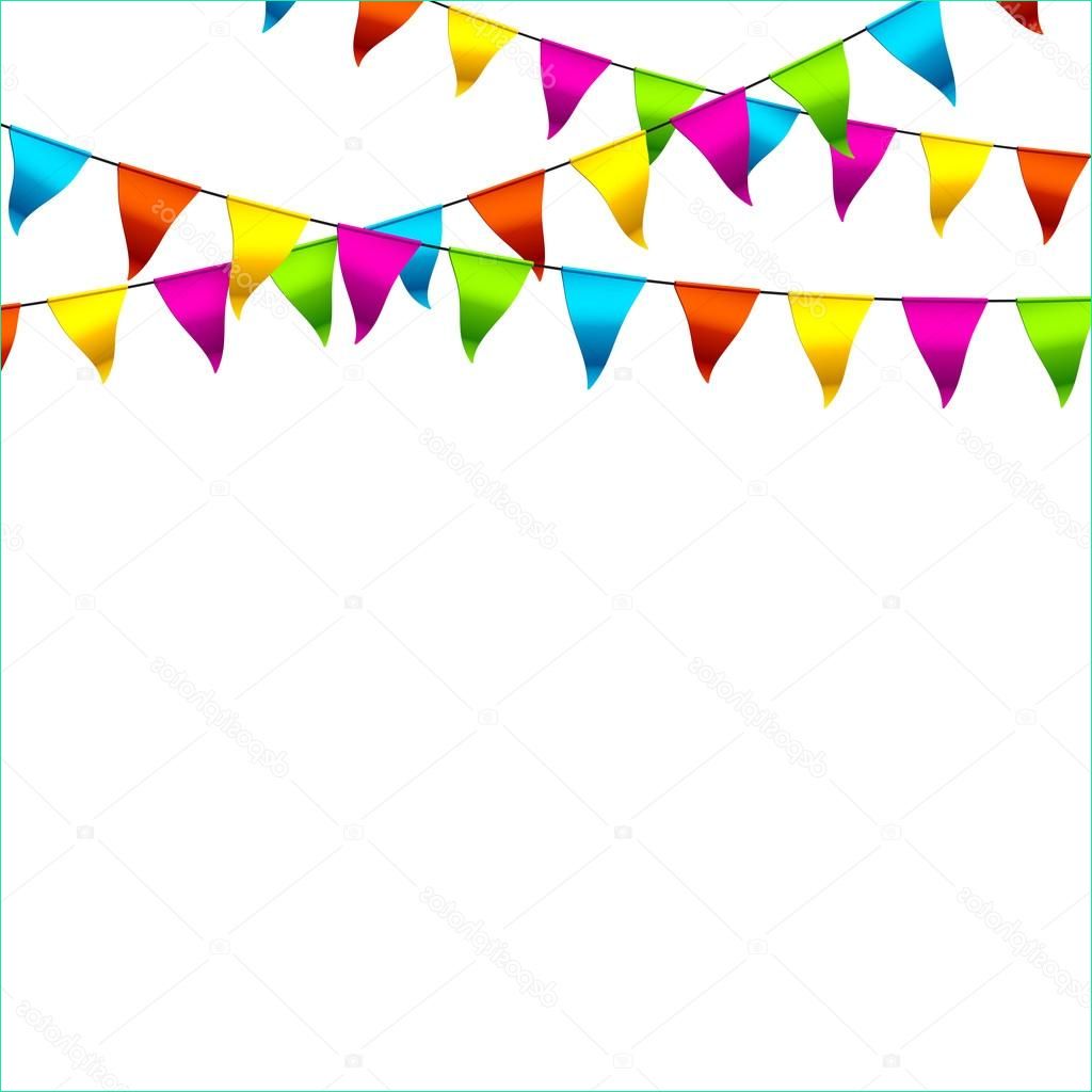 stock illustration colorful festive flags background
