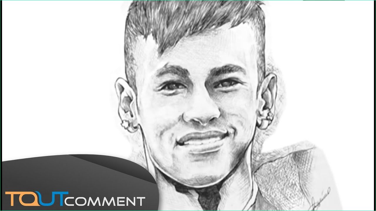 coloriage de neymar inspirant stock dessiner neymar au stylo