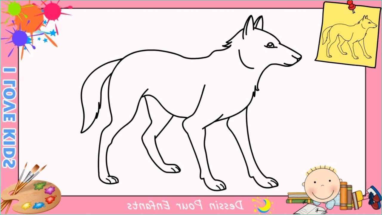 ment dessiner un loup facile