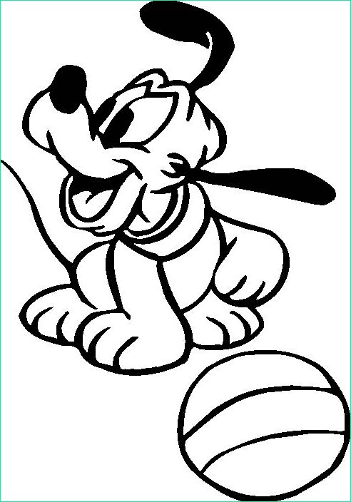 baby pluto coloring pages
