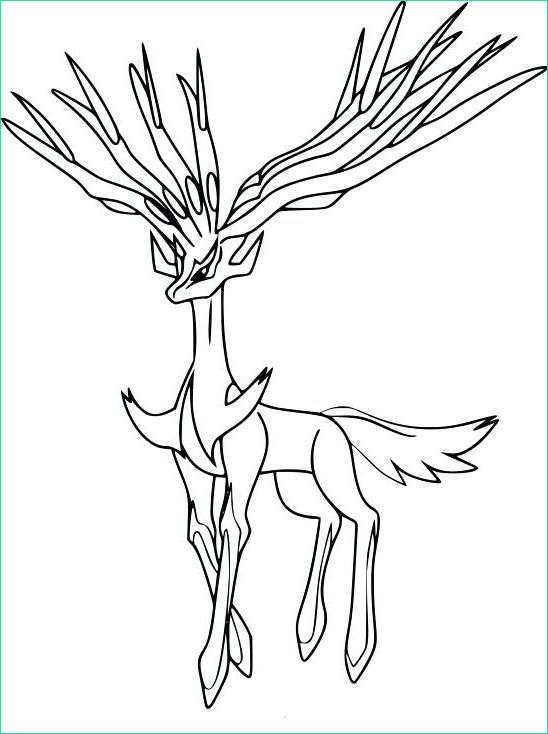 pokemon coloring pages xerneas